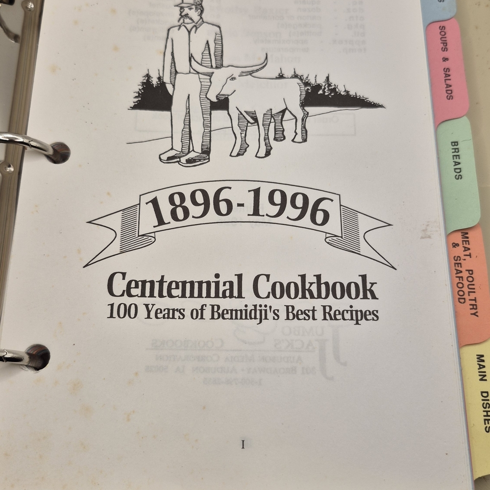 Classic Centennial Cookbook: 100 Years of Bemidji's Best Recipes One Of A Kind - Picture 2 of 5